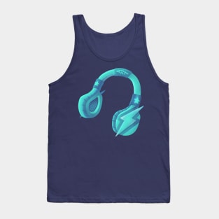 Aquamarine headset Tank Top